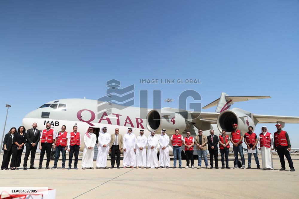 Qatari Humanitarian Aid to Syria - Damascus