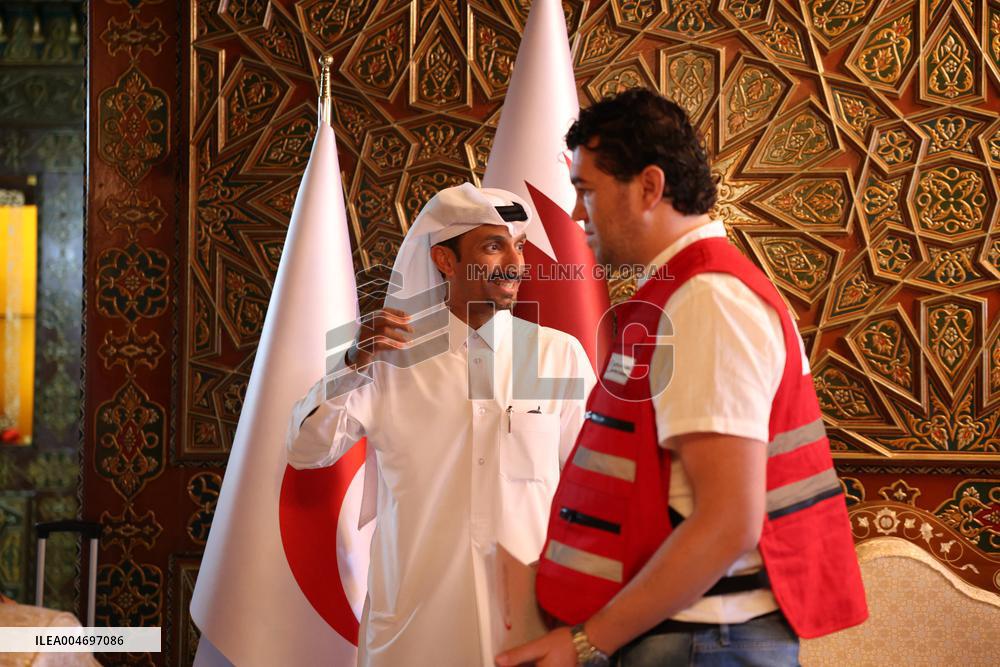 Qatari Humanitarian Aid to Syria - Damascus