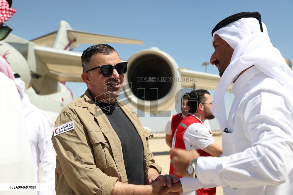 Qatari Humanitarian Aid to Syria - Damascus