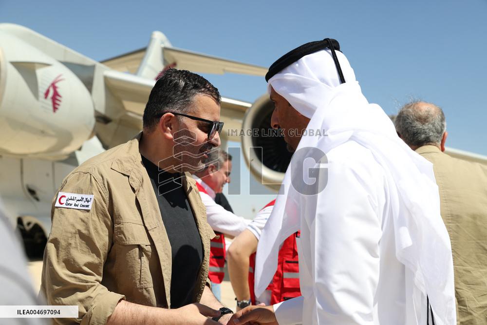 Qatari Humanitarian Aid to Syria - Damascus