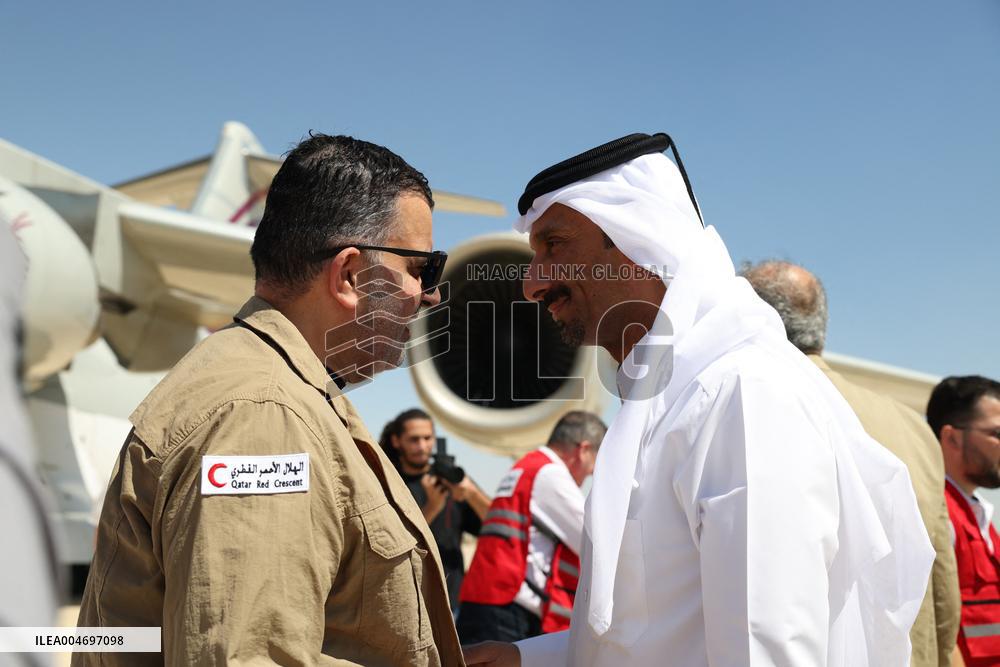 Qatari Humanitarian Aid to Syria - Damascus