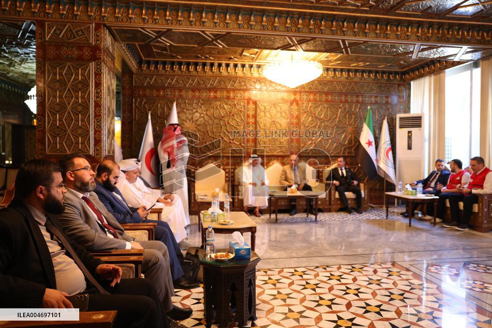 Qatari Humanitarian Aid to Syria - Damascus