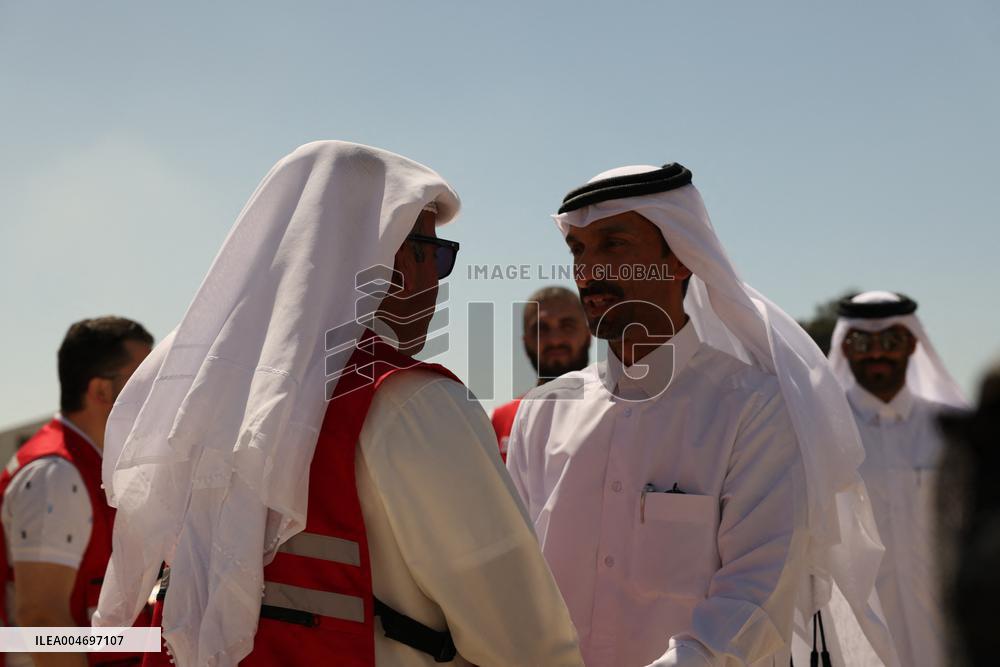 Qatari Humanitarian Aid to Syria - Damascus
