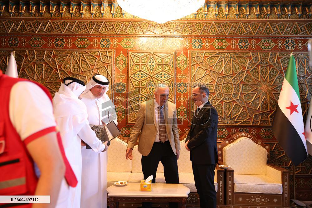 Qatari Humanitarian Aid to Syria - Damascus