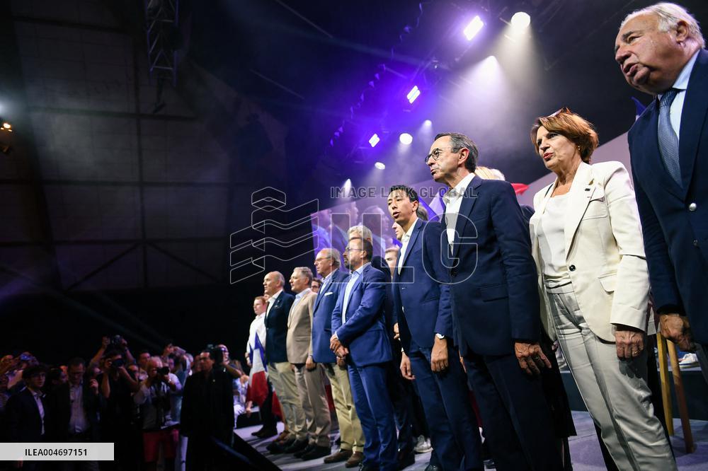 Les Republicains meeting in Paris FA