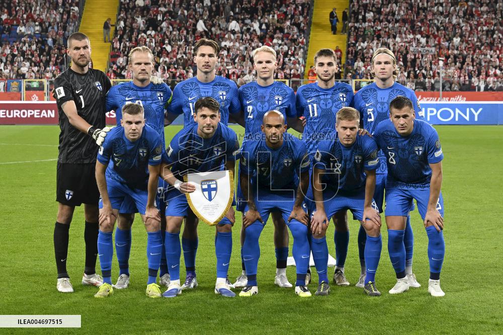 FIFA World Cup 2026 qualification match Poland vs Finland
