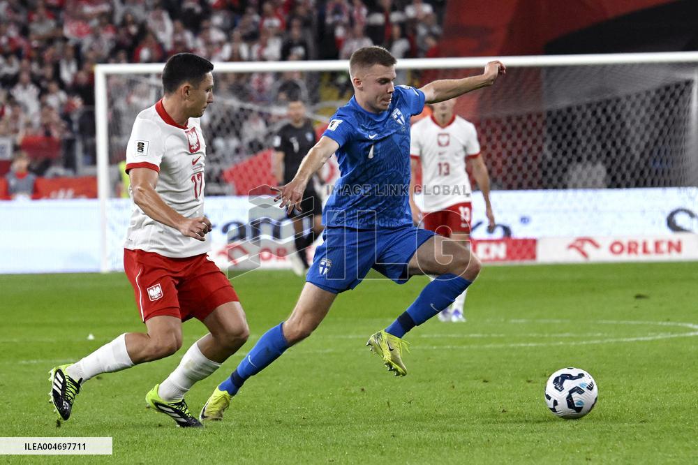 FIFA World Cup 2026 qualification match Poland vs Finland