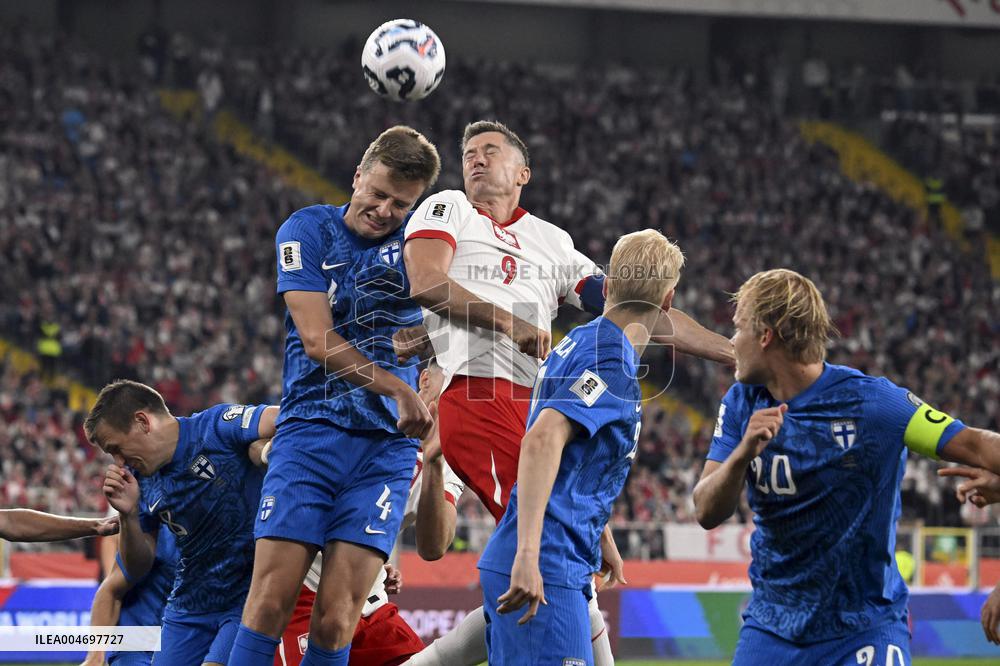 FIFA World Cup 2026 qualification match Poland vs Finland