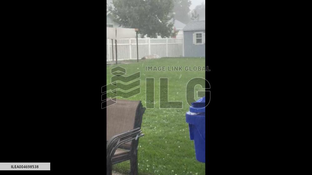 US: Storm Approaches Southern Davis County, UT With High Winds and Hail