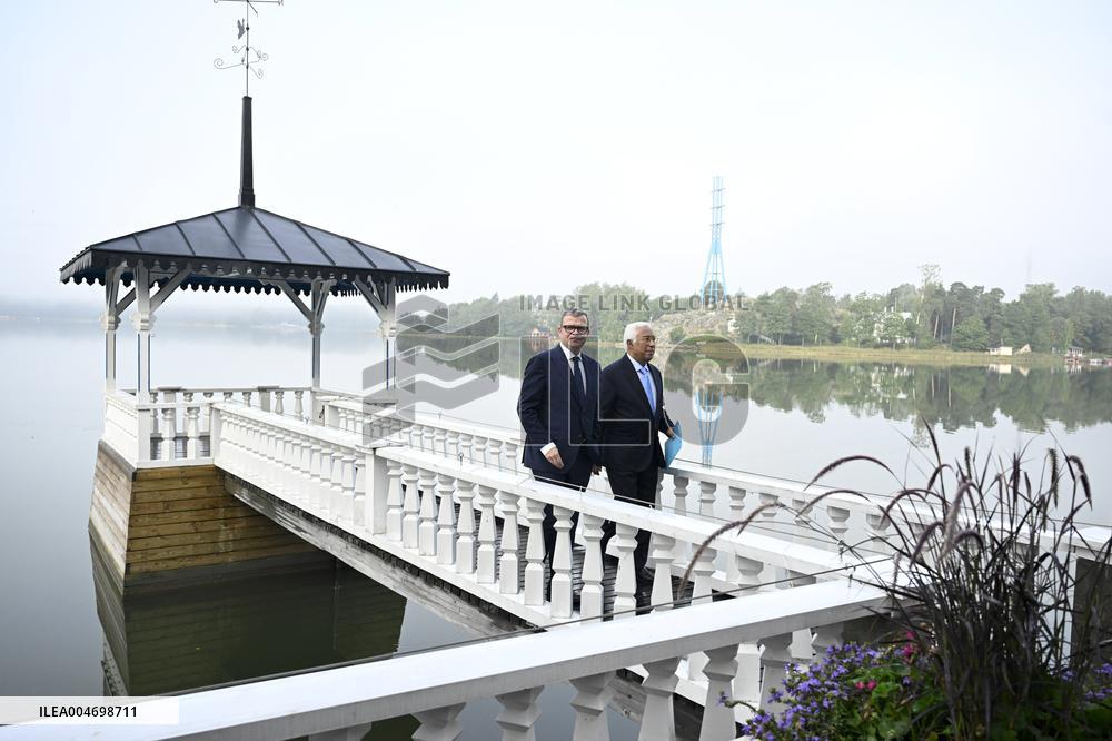 European Council President Antonio Costa in Helsinki