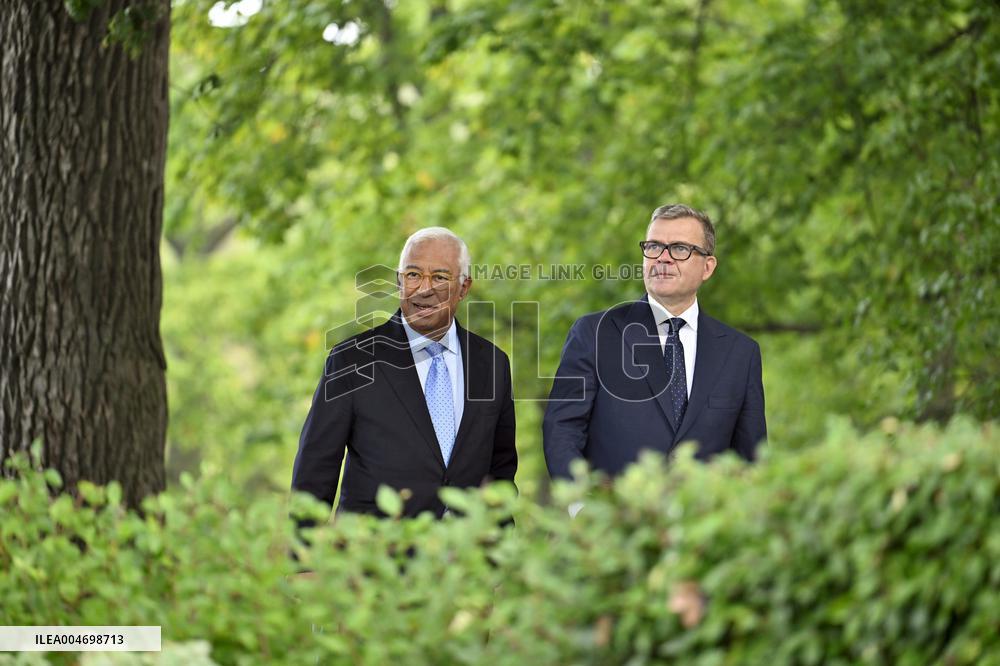 European Council President Antonio Costa in Helsinki