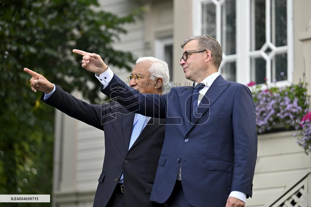 European Council President Antonio Costa in Helsinki