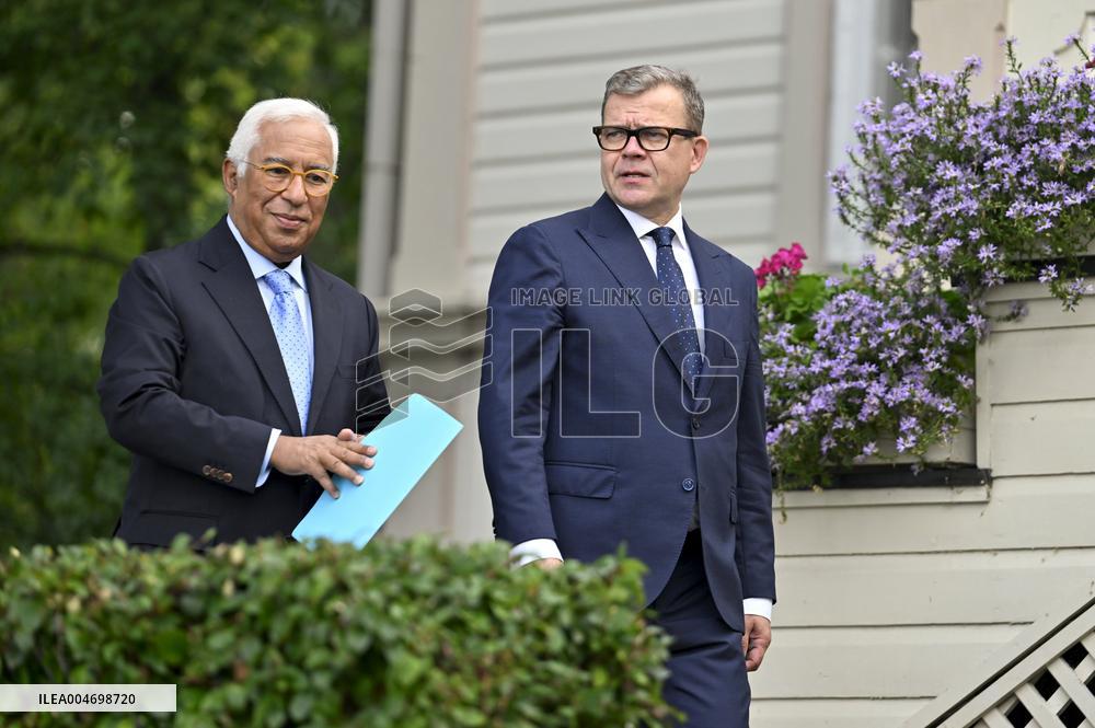European Council President Antonio Costa in Helsinki