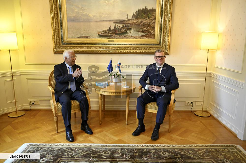 European Council President Antonio Costa in Helsinki