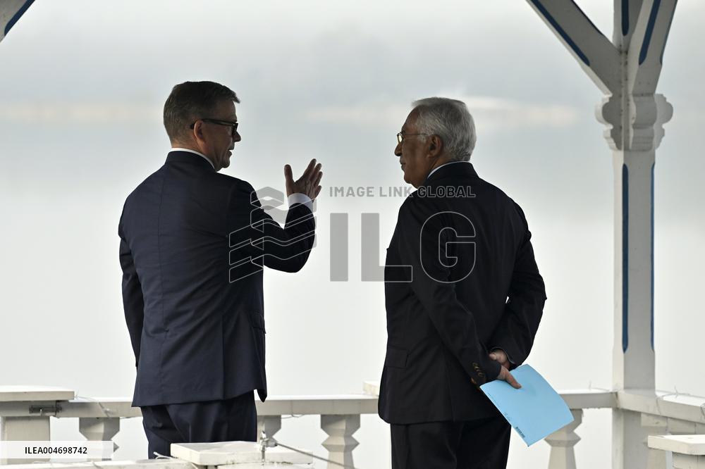 European Council President Antonio Costa in Helsinki