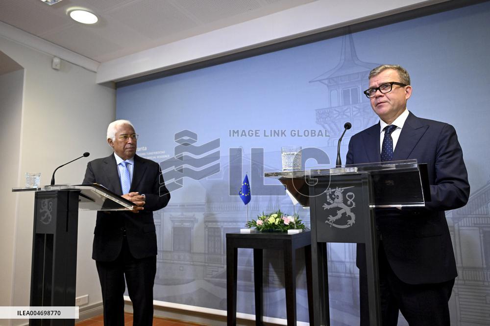 European Council President Antonio Costa visiting Finland