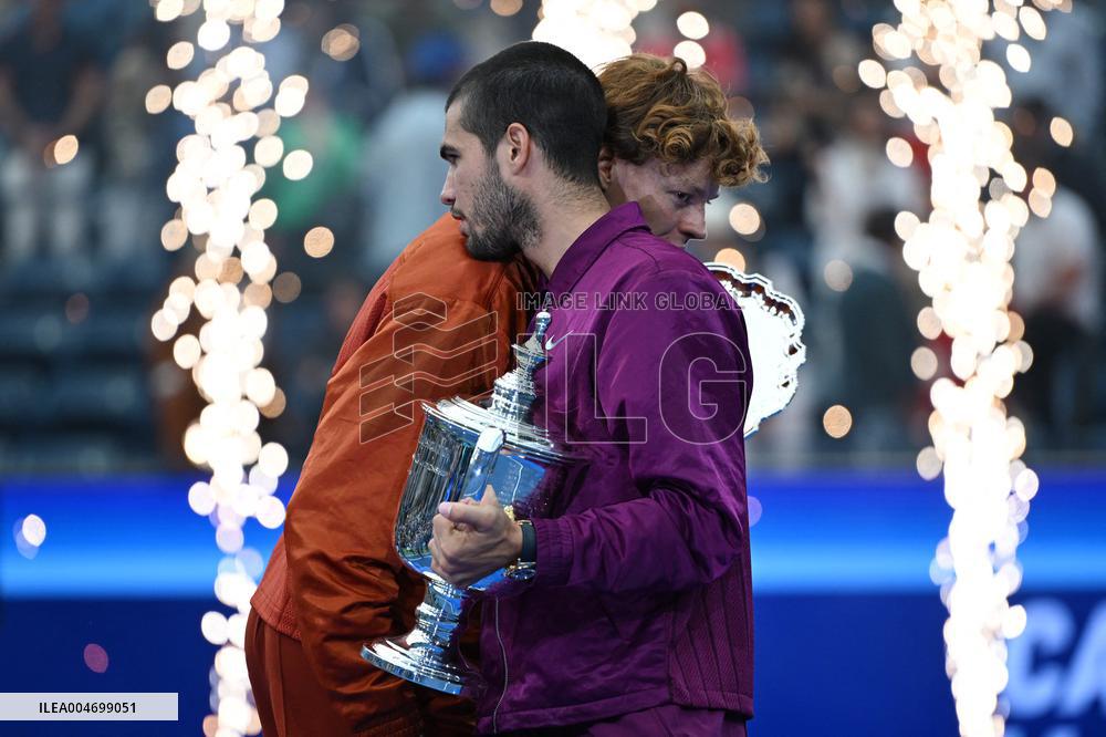 US Open - Alcaraz and Sinner Awarding Ceremon