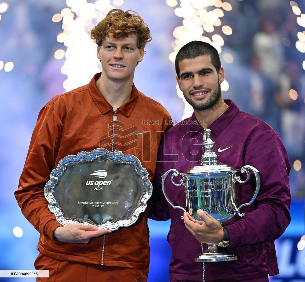 US Open - Alcaraz and Sinner Awarding Ceremon