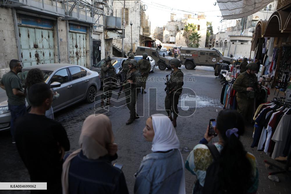 Israeli Settlers Visit a Community Mostly Inhabited by Palestinians - Hebron