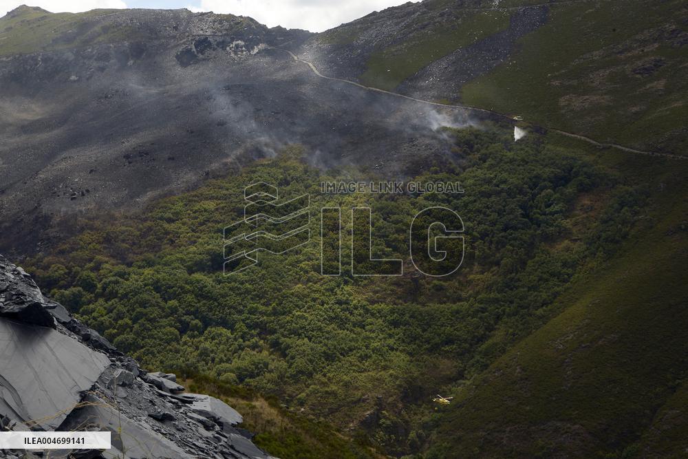 Carballeda Fire Burns 700 Hectares of Land - Spain