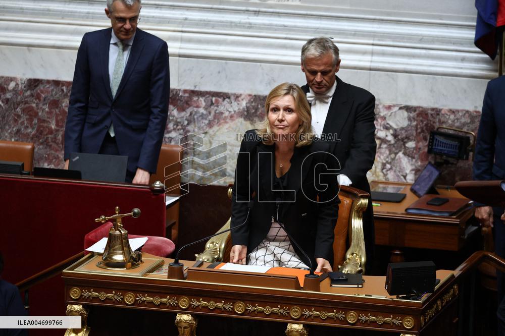 PM Bayrou general policy statement at the National Assembly - Paris