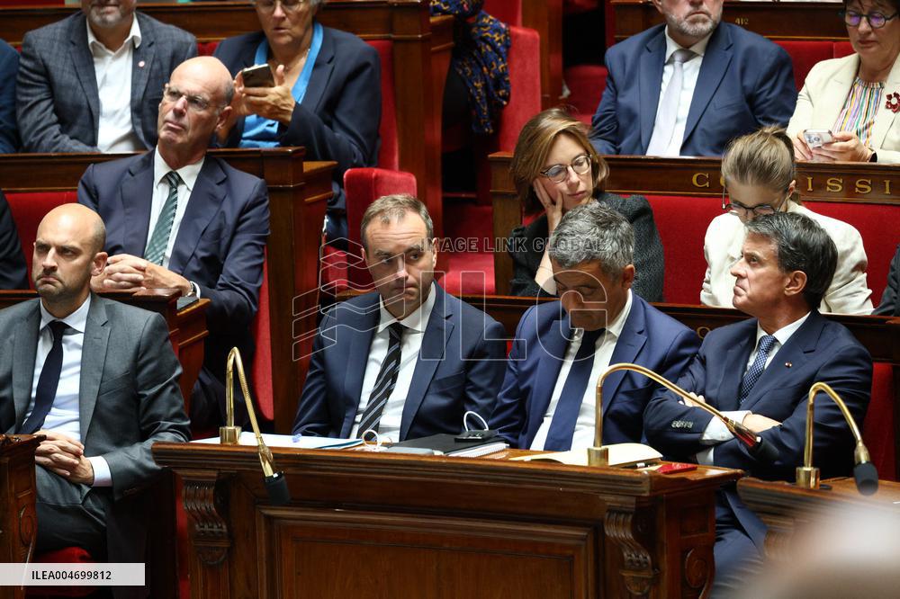 PM Bayrou general policy statement at the National Assembly - Paris