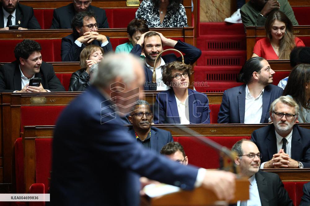 PM Bayrou general policy statement at the National Assembly - Paris