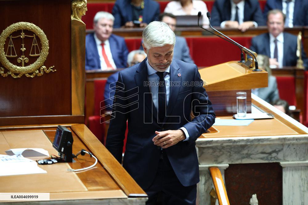 PM Bayrou general policy statement at the National Assembly - Paris