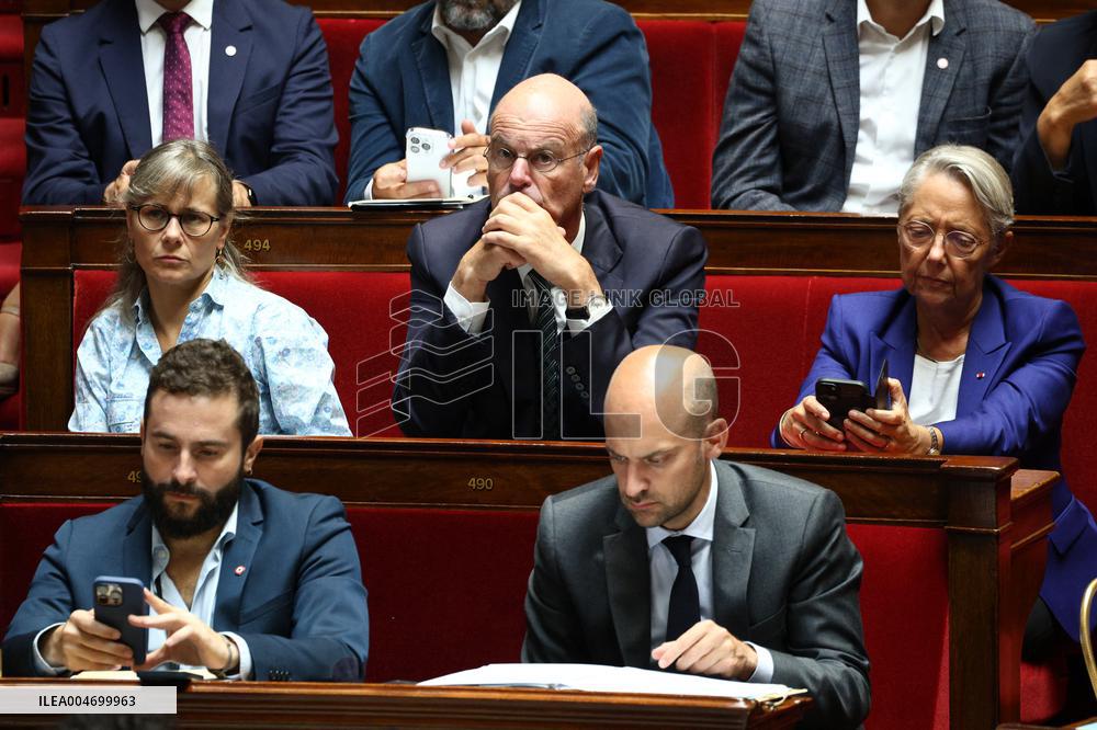 PM Bayrou general policy statement at the National Assembly - Paris