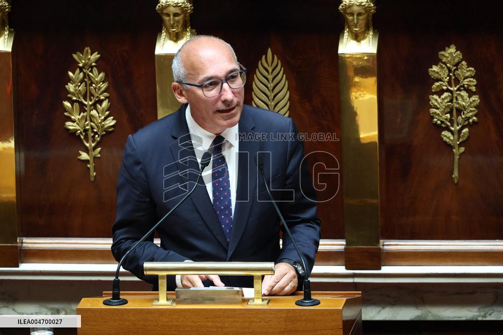 PM Bayrou general policy statement at the National Assembly - Paris