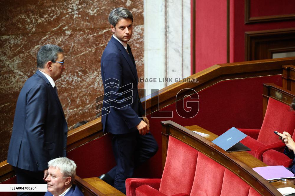 PM Bayrou general policy statement at the National Assembly - Paris