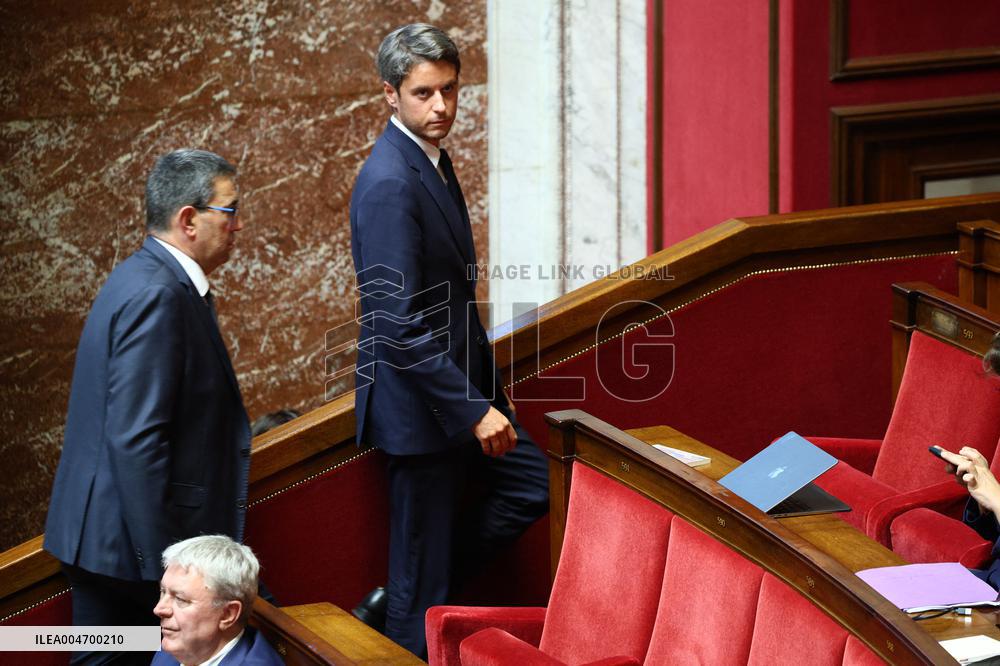 PM Bayrou general policy statement at the National Assembly - Paris