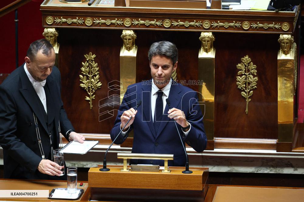 PM Bayrou general policy statement at the National Assembly - Paris