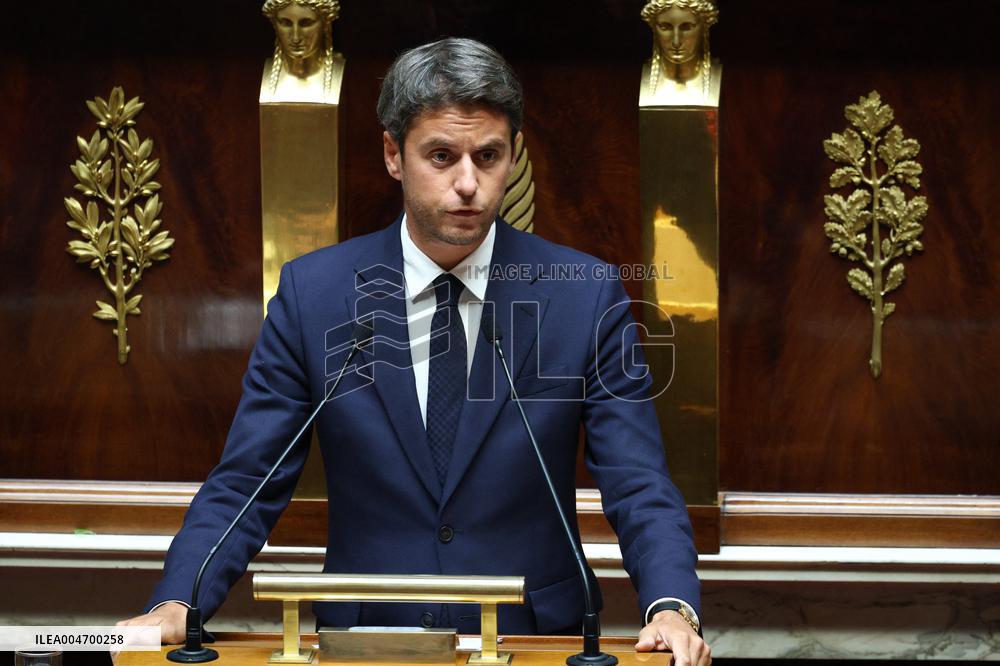 PM Bayrou general policy statement at the National Assembly - Paris