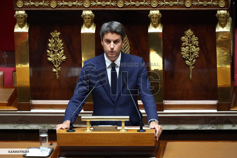 PM Bayrou general policy statement at the National Assembly - Paris
