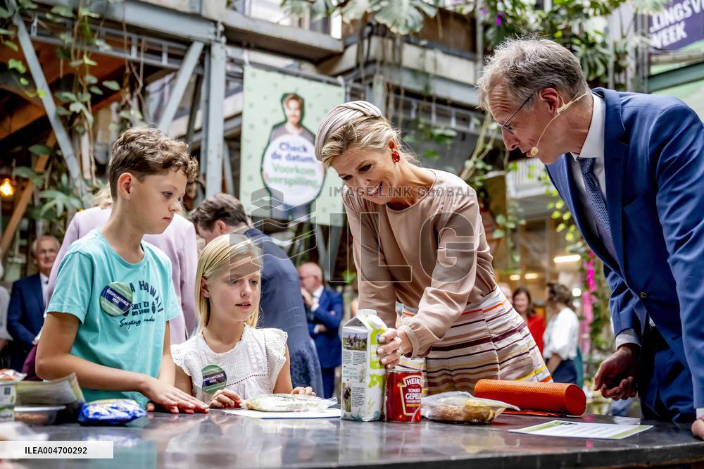 Queen Maxima at The Kick-Off of The Waste-Free Week - Netherlands