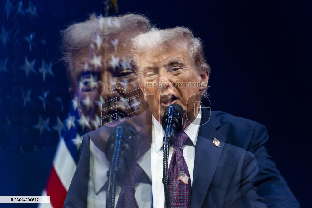 President Trump speaks at the religious liberty commission at DC’s Museum of the Bible