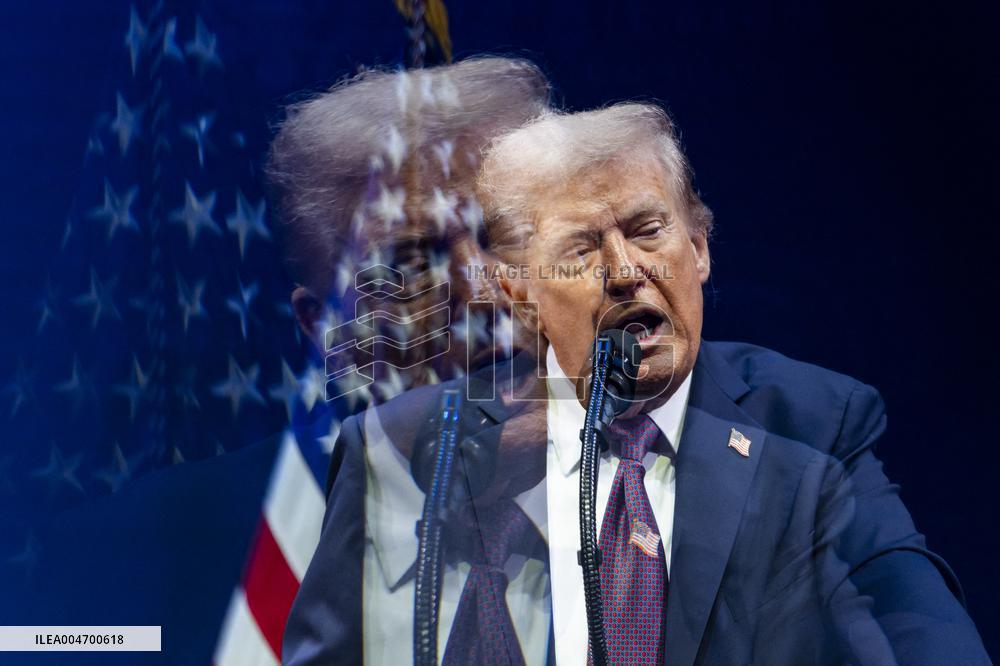 President Trump speaks at the religious liberty commission at DC’s Museum of the Bible