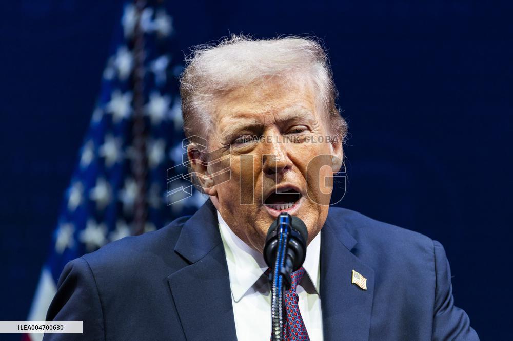 President Trump speaks at the religious liberty commission at DC’s Museum of the Bible