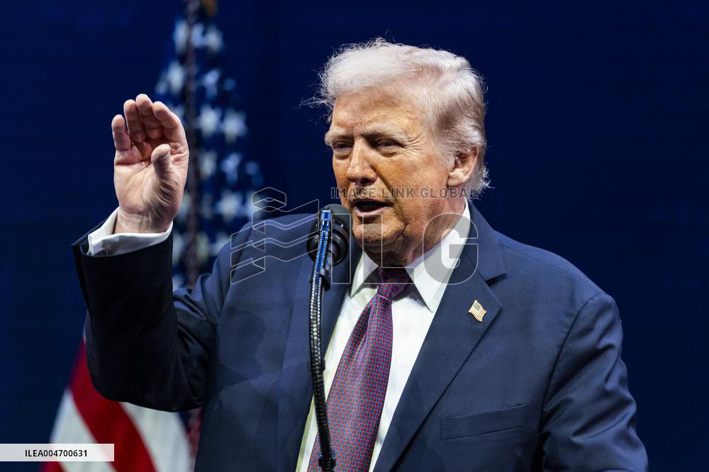 President Trump speaks at the religious liberty commission at DC’s Museum of the Bible