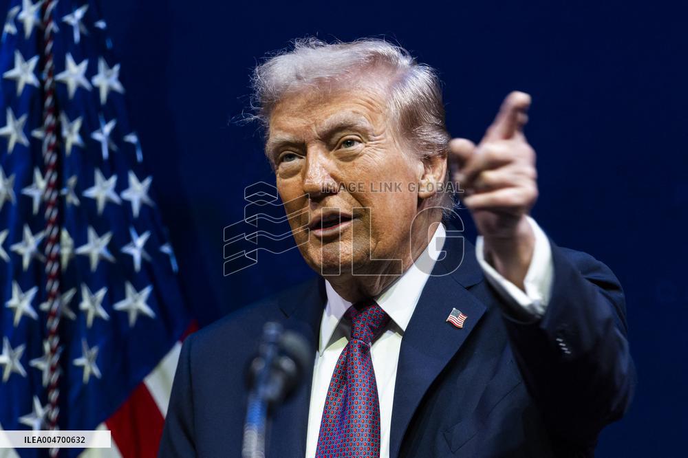 President Trump speaks at the religious liberty commission at DC’s Museum of the Bible