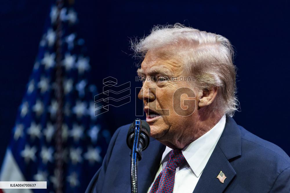 President Trump speaks at the religious liberty commission at DC’s Museum of the Bible