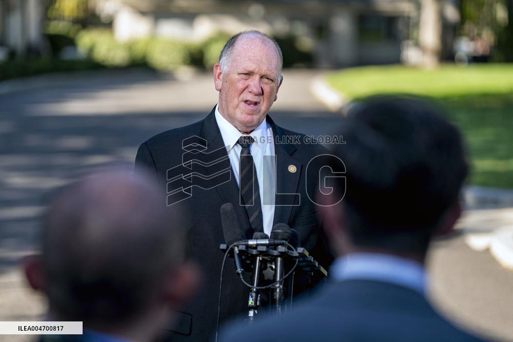 Border Czar Homan Speaks to Reporters in Washignton, DC