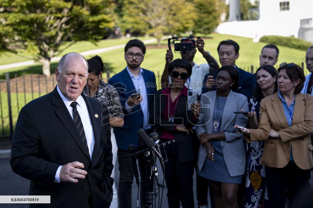 Border Czar Homan Speaks to Reporters in Washignton, DC