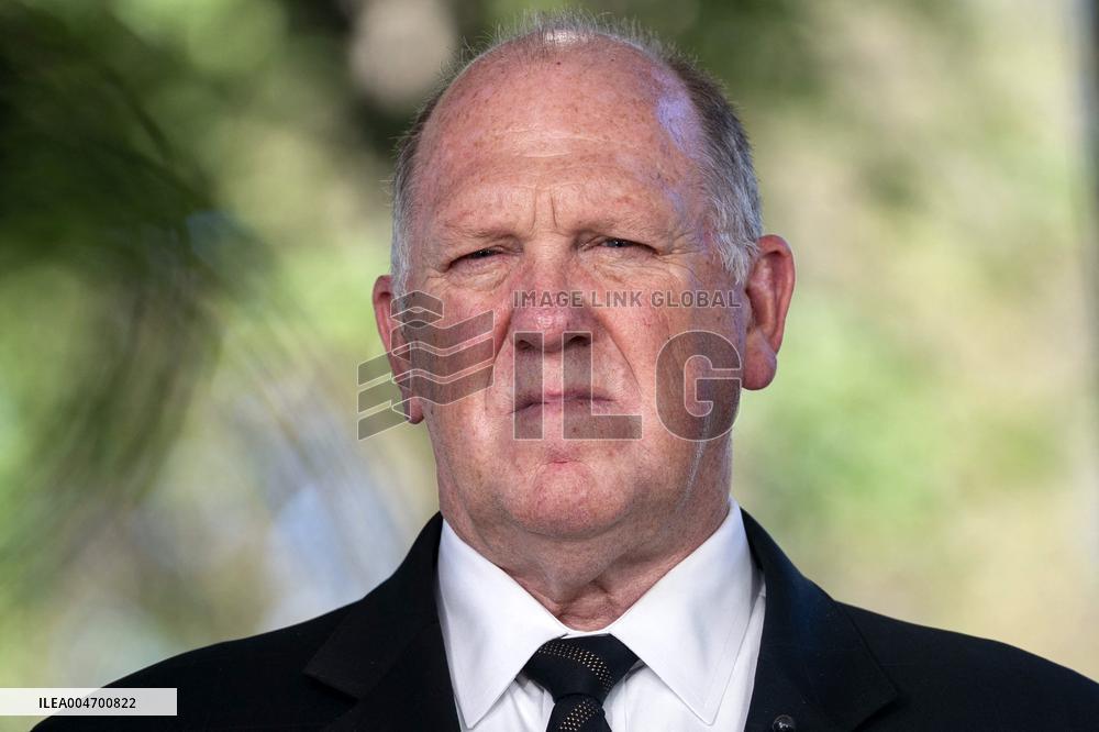 Border Czar Homan Speaks to Reporters in Washignton, DC