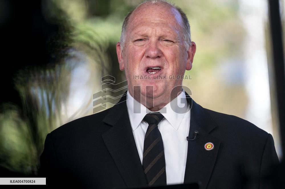 Border Czar Homan Speaks to Reporters in Washignton, DC