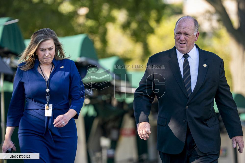 Border Czar Homan Speaks to Reporters in Washignton, DC