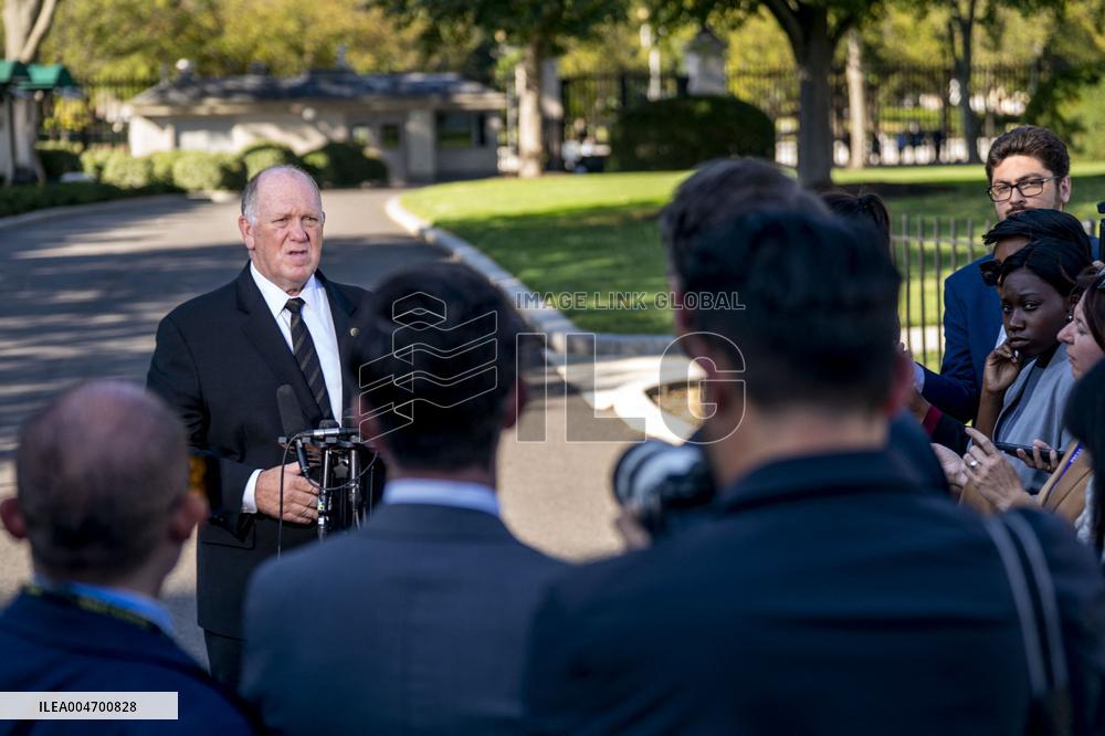 Border Czar Homan Speaks to Reporters in Washignton, DC