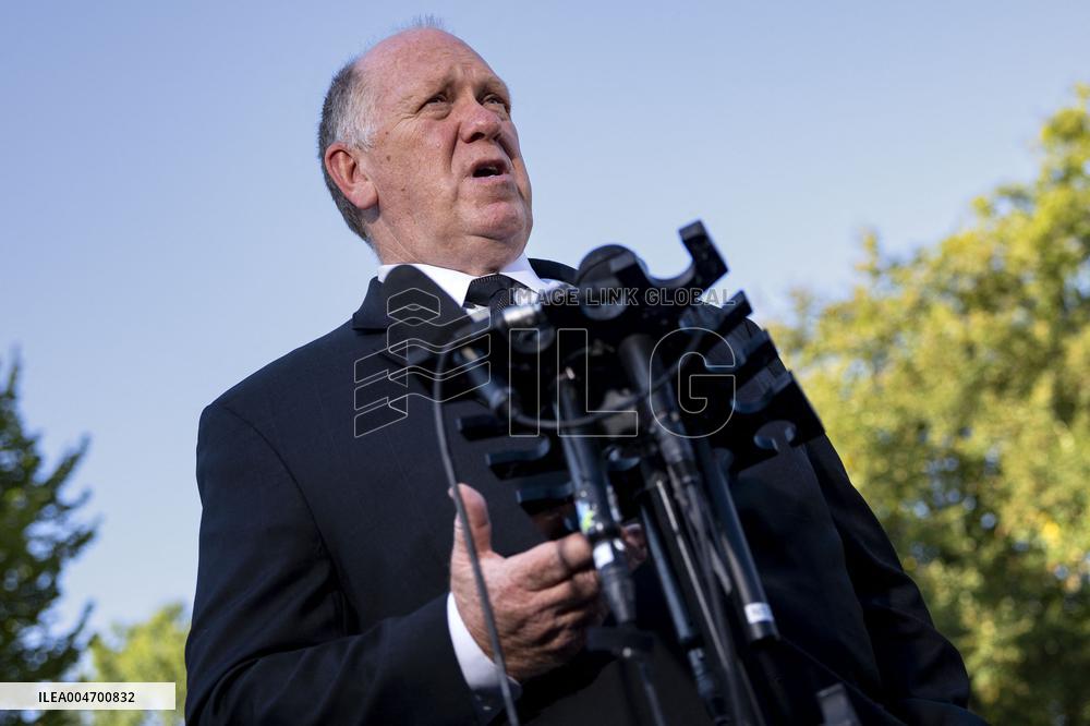 Border Czar Homan Speaks to Reporters in Washignton, DC