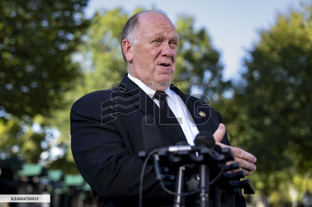 Border Czar Homan Speaks to Reporters in Washignton, DC